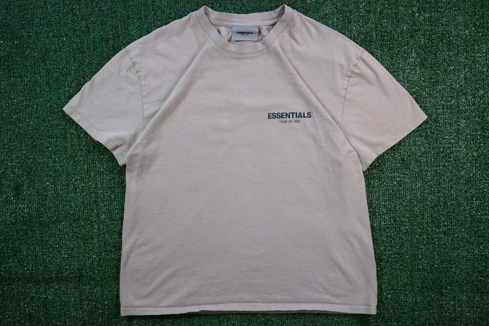 Fear of God Essentials Logo T-Shirt Light Oatmeal